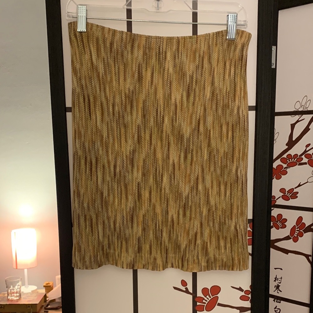 Missoni Brown Textured Pencil Skirt